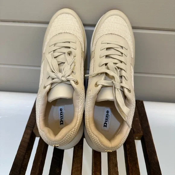 Dune London Emelias Lace Up Runner Trainers - Picture 4 of 7